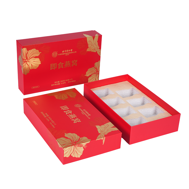 Darčeková krabička na vtáčie hniezdo s pevným odnímateľným vekom