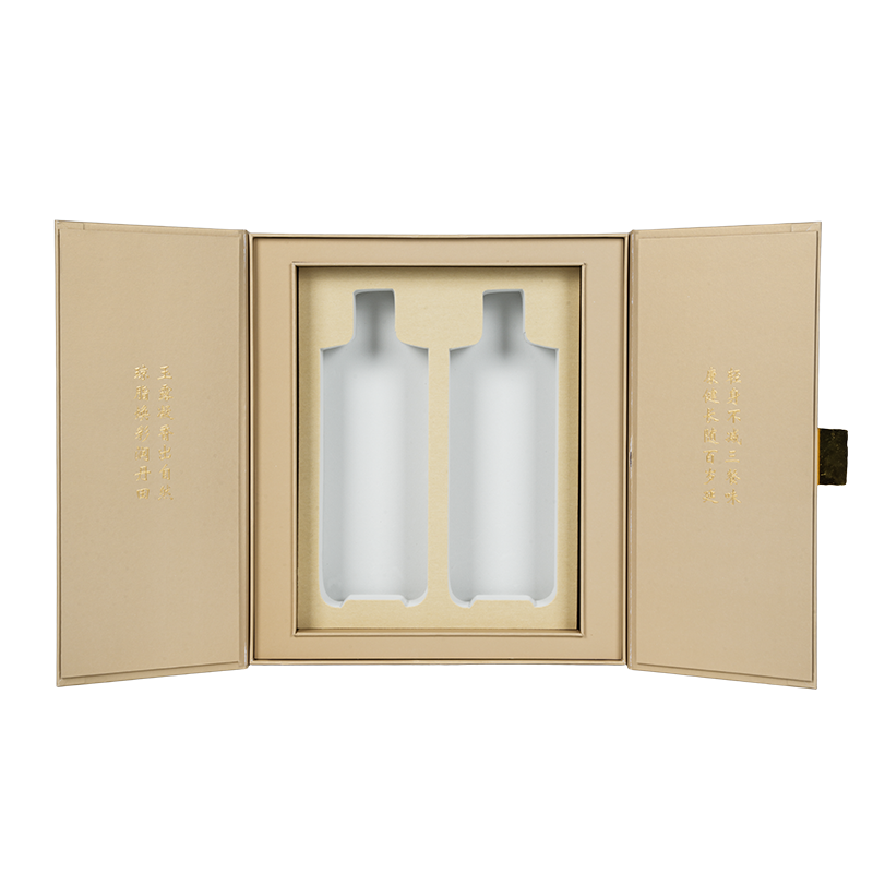 Pevná darčeková krabička na jedlý olej s dvojitými dvierkami