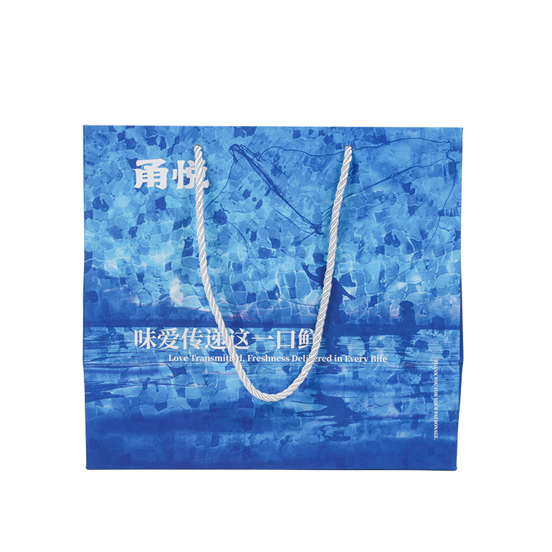 Stredne mäkká kraftová papierová taška na ručné prenášanie