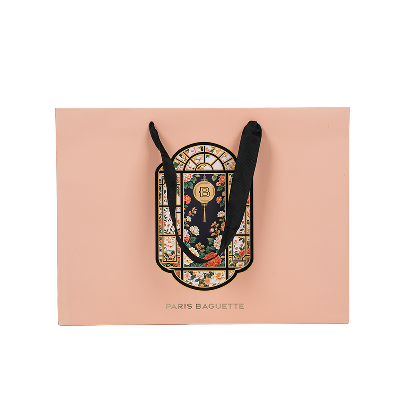 Vodoodolná taška na tortu z kraft/bielej lepenky