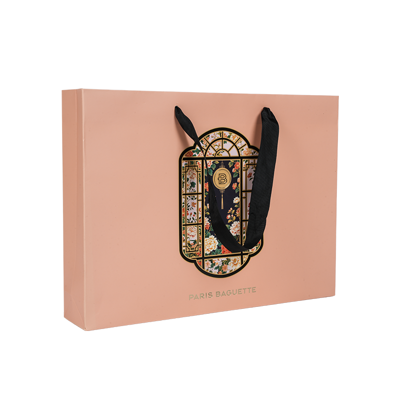 Vodoodolná taška na tortu z kraft/bielej lepenky