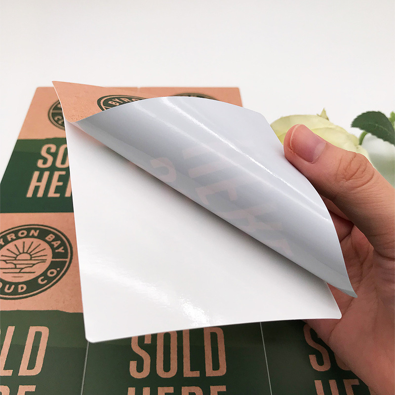 Potravinová kraftová nálepka – pekáreň a maloobchodná etiketa